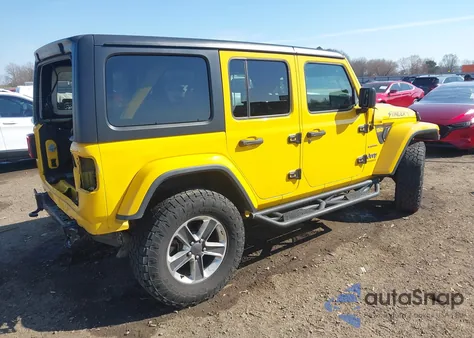2020 Jeep Wrangler Unlimited Sahara 4X4 z USA, uszkodzony, nr VIN 1C4HJXEM2LW301021